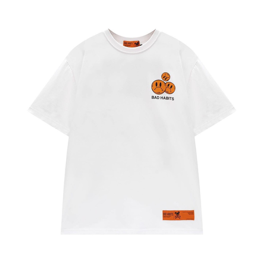 Áo Thun Unisex Bad Habits The Death Trắng 100% Cotton - Local Brand Chính Hãng | BigBuy360 - bigbuy360.vn