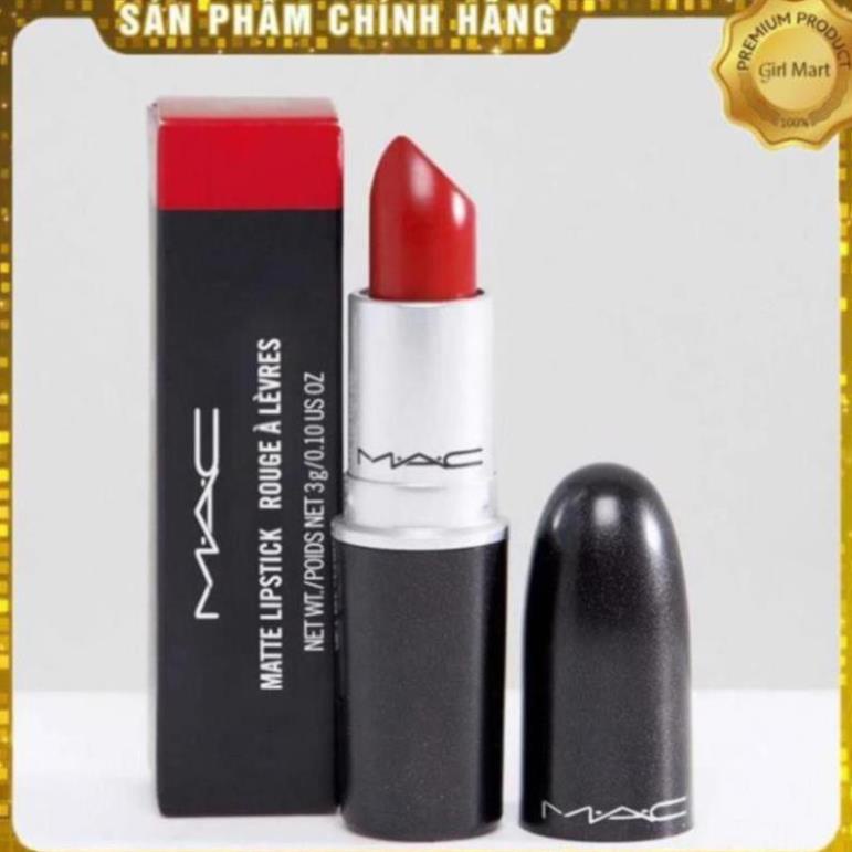 Son Mac Ruby Woo 707 màu đỏ cổ điển siêu sang chảnh