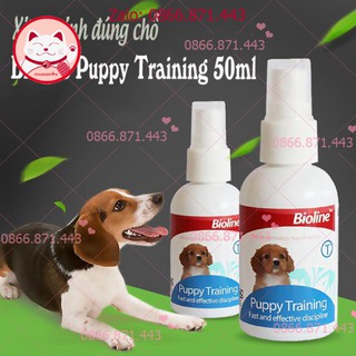 ⚡𝐅𝐑𝐄𝐄𝐒𝐇𝐈𝐏⚡ Lọ xịt hướng dẫn chó đi vệ sinh đúng chỗ Bioline - Dạy chó mèo đi vệ sinh