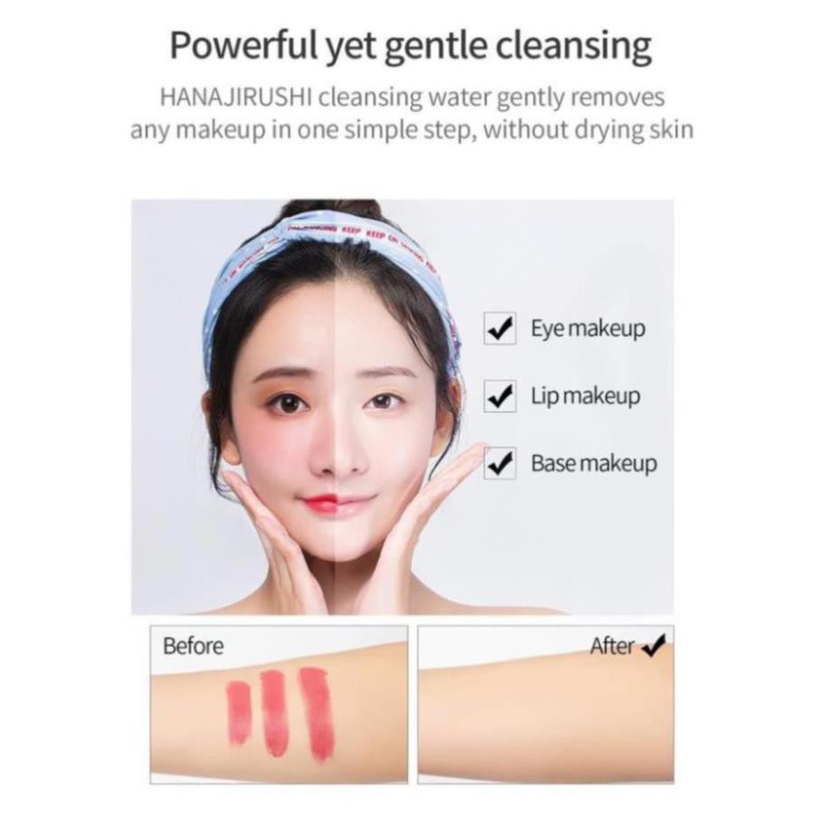 TT Nước tẩy trang HANAJIRUSHI siêu dưỡng ẩm không chứa dầu và cồn (380ml)  HGNTD | BigBuy360 - bigbuy360.vn