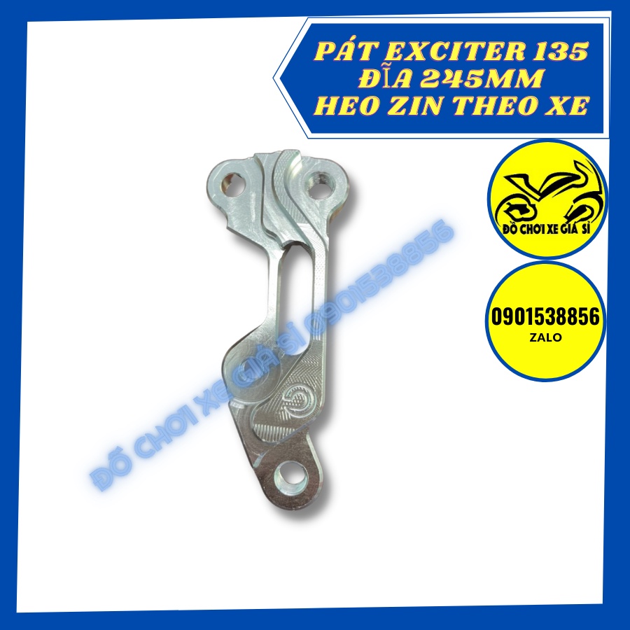 Pát trước Ex135 đĩa 245mm xài heo zin THEO XE