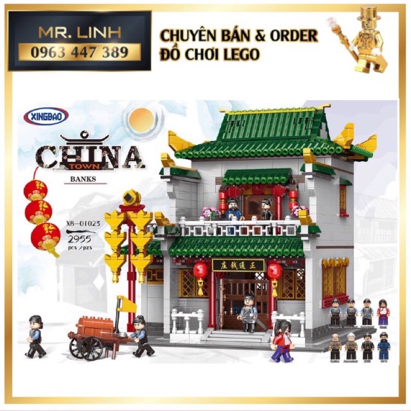 Lego - Xingbao 01023 ( Xếp hinh quán trà trung hoa 2955 mảnh )