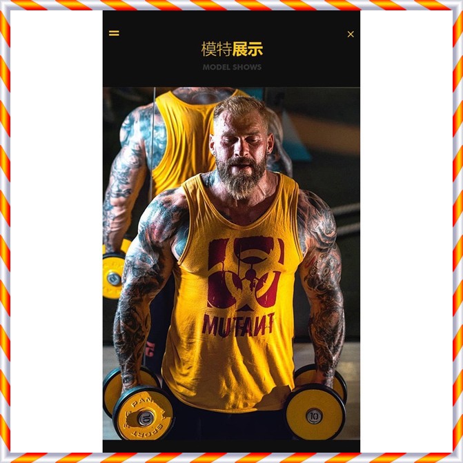 Áo Ba Lỗ Nam Tập Gym Mutant KINGDOM SPORT Nhập Khẩu – Tanktop Thể Thao Chất Cotton Co Dãn, Mềm Mịn, Mát Mẻ