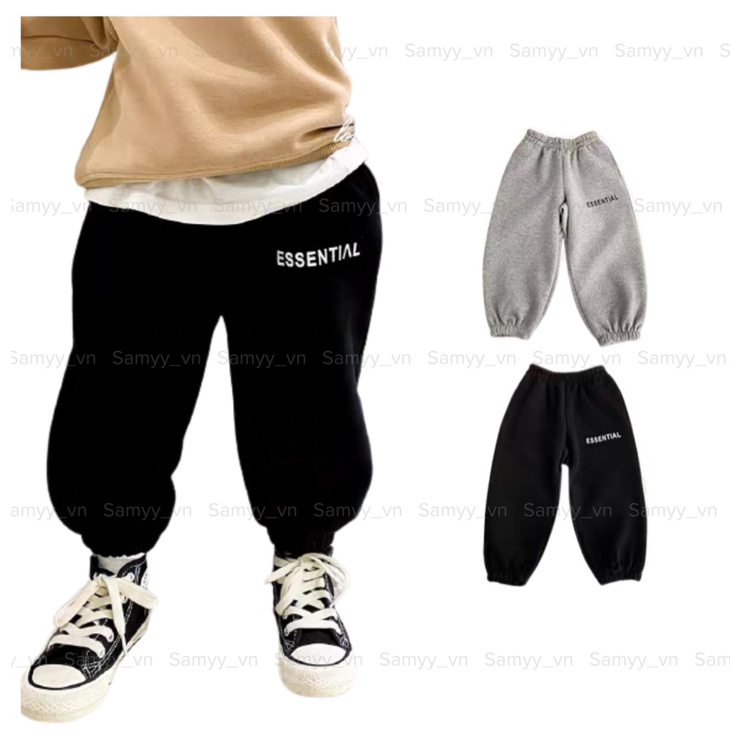 Quần nỉ jogger Essentials cho bé, quần nỉ unisex bé trai bé gái,Samyy_vn