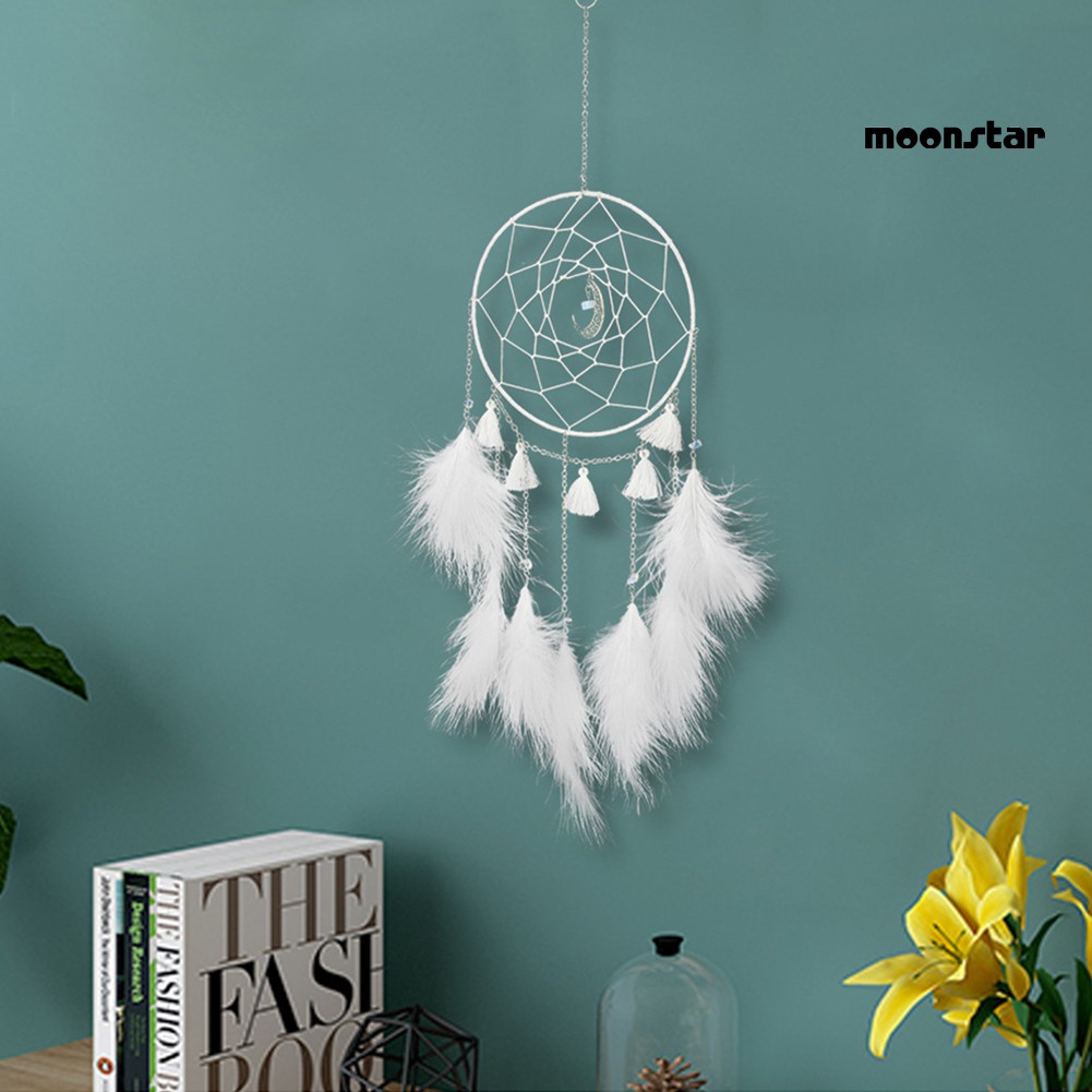Dây treo trang trí Dreamcatcher có lông vũ xinh xắn