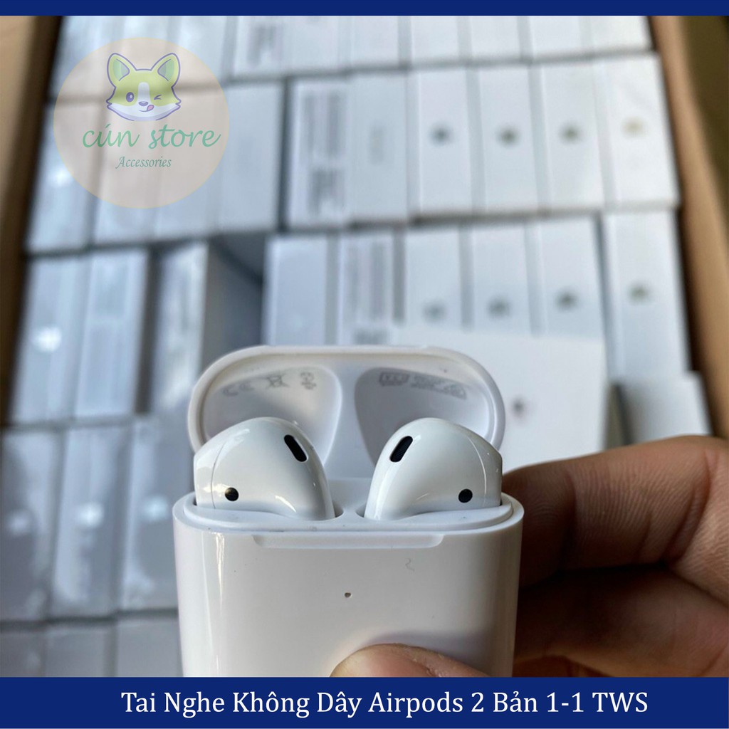 [Bảo Hành 12 tháng] Tai Nghe Bluetooth Airpods 2 Full Chức Năng Định Vị - Đổi Tên, Check Setting, Fix Pin Ảo