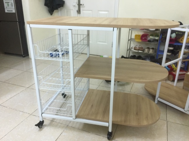 Kệ 3 tầng đa năng để lò vi sóng