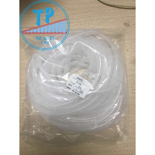 Dây xoắn ruột gà phi 8- Trắng/ Đen