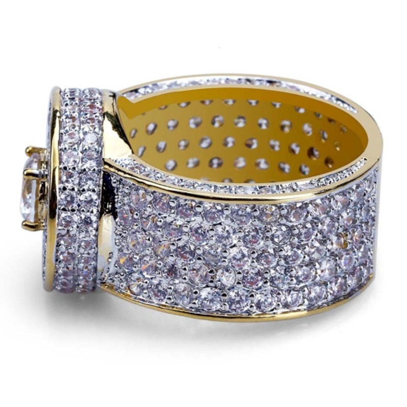 Nhẫn ĐíNh Kim Cương Giả ThờI Trang Cho Nam