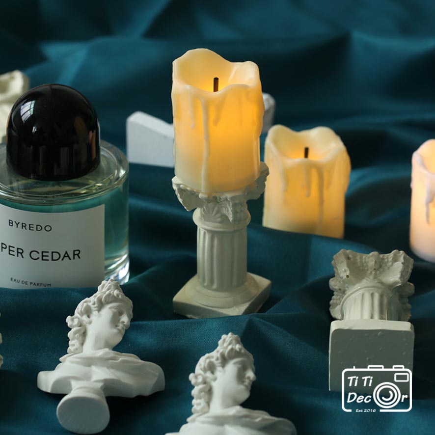 Nến Điện Tử Mini TiTi Decor, Đèn Giả Nến Phong Cách Bắc Âu Dùng Để Trang Trí Decor Nhà Cửa