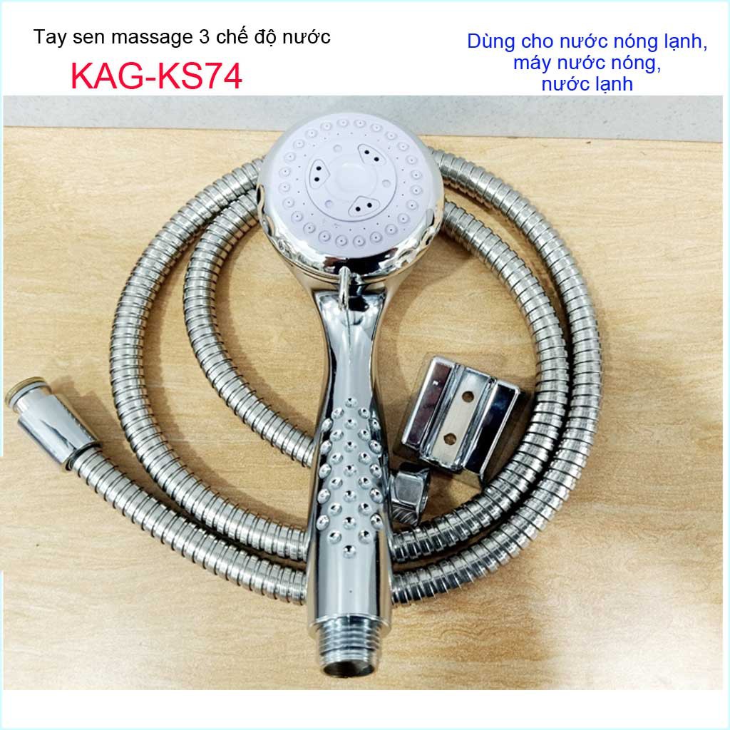 Vòi sen tắm cao cấp KAG-KS74 trọn bộ, Best Sales shower head vòi sen tia nước mạnh sử dụng tốt