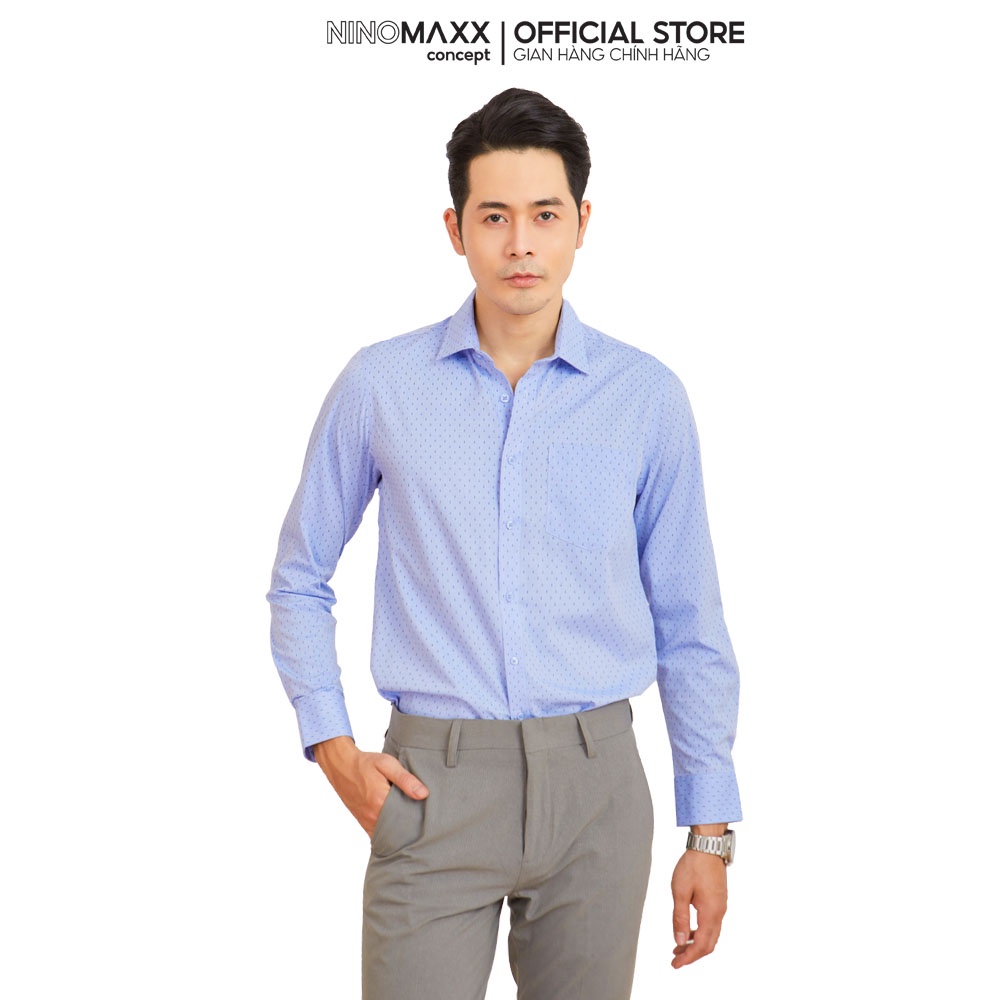 N&MCLUB Áo Sơ Mi Nam Tay Dài chất liệu Bamboo cotton 2105039