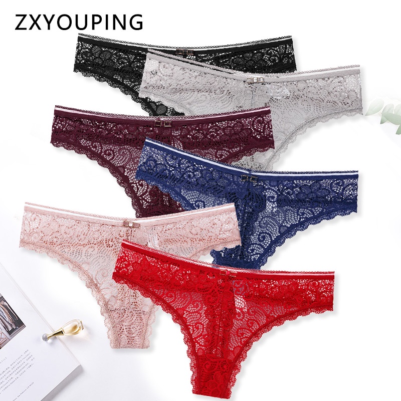 AOFEIQIKE Quần lót vải ren lưng thấp thiết kế trong suốt không đường may cao cấp thời trang dành cho nữ