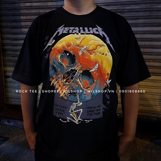 (M, L, XL) ÁO METALLICA EUROPE AWAKENS TOUR - ROCK BAND TEE - ROCKTEE - ÁO THUN ÁO PHÔNG NHẠC ROCK