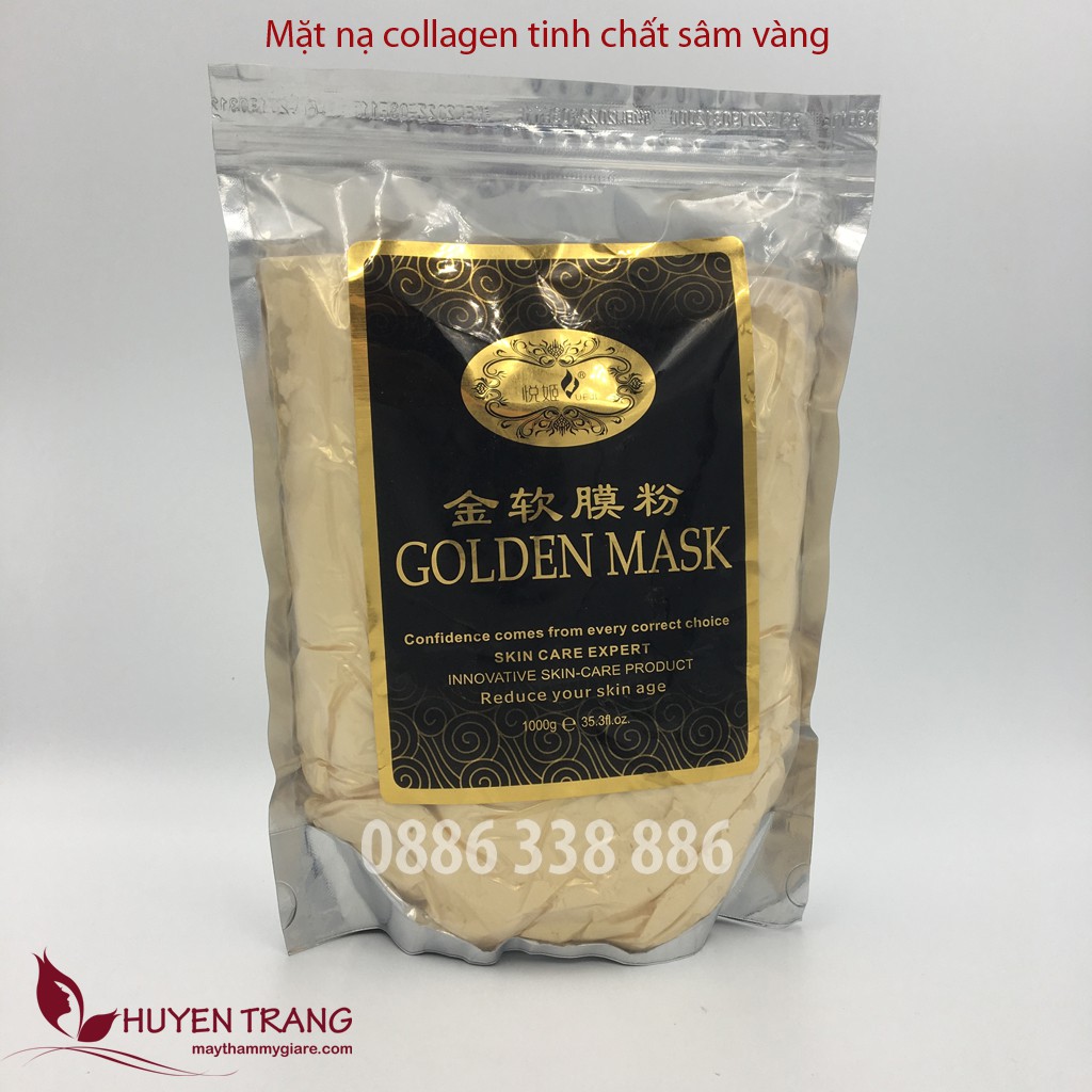 Mặt Nạ Collagen Tinh Chất Sâm Vàng GOLDEN MASK - Thẩm Mỹ Huyền Trang NANOCEE