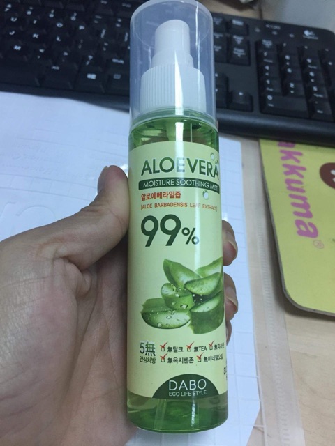 Xịt khoáng Dabo Aloe vera 100ml