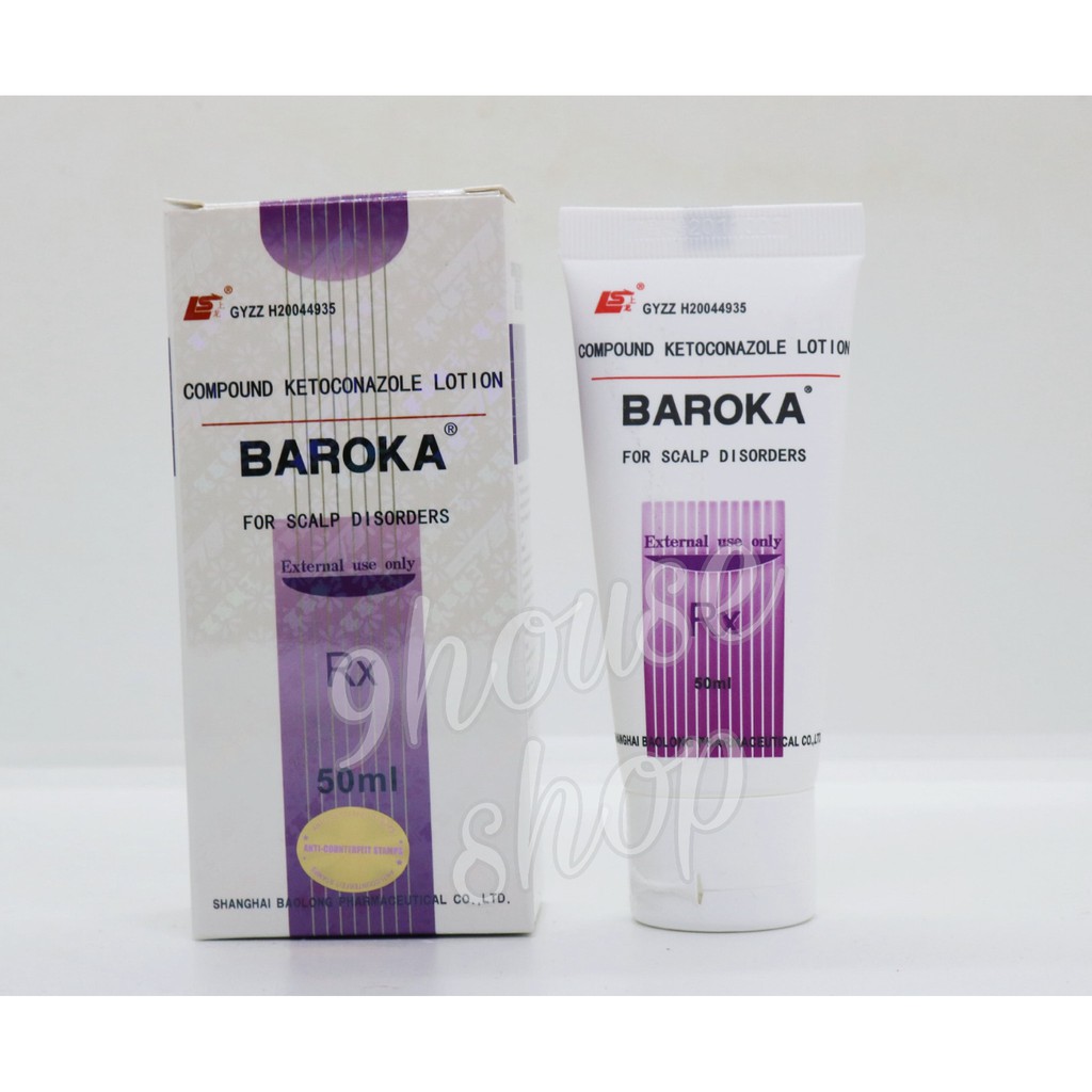 01 Tuýp Dầu gội BAROKA Hỗ Trợ Giảm Gàu Ngứa Da Đầu 50ml