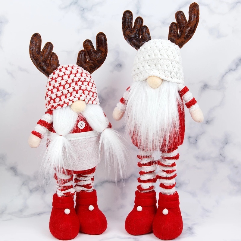 Búp Bê Nhồi Bông Hình Ông Già Noel Dễ Thương Trang Trí Cây Thông Giáng Sinh
