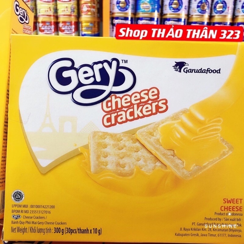 T10/2024- Bánh Quy GERY Cheese Crackers Phô Mai