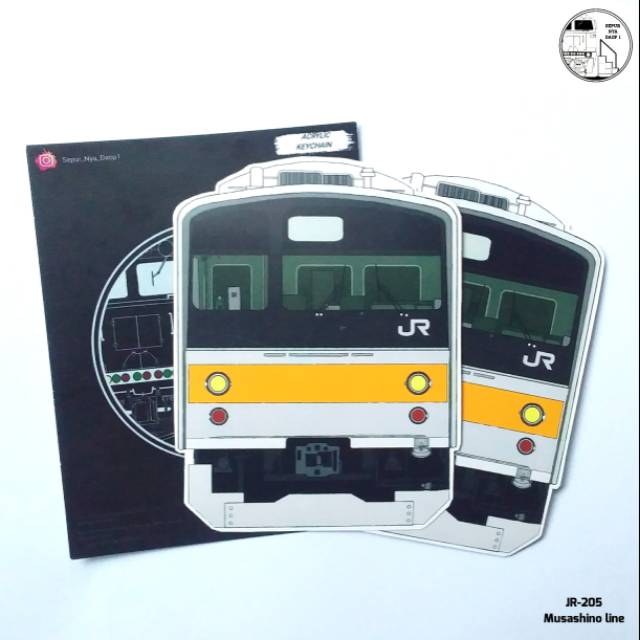 Sticker Dán Trang Trí Xe Hơi Krl Jr-205 Musashino Line