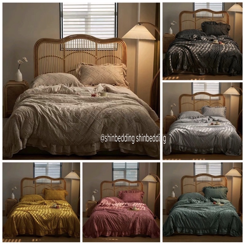 Set Đũi Dệt Chăn Hè Phong Cách HQ - Shinbedding( Nhiều Màu Sắc)