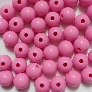 10-25-50gam hạt nhựa tròn bóng màu hồng phân đậm size 6-8-10-12-14mm