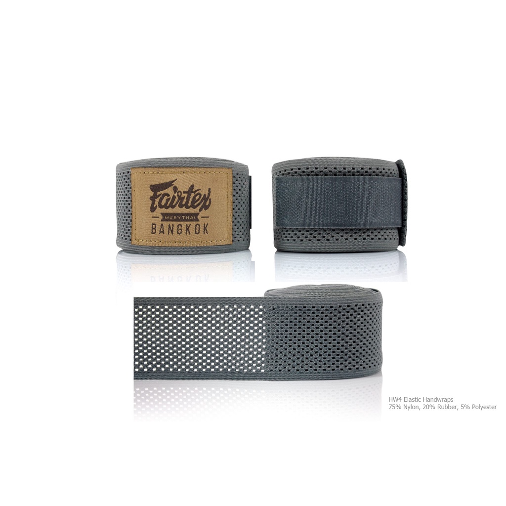 Băng Quấn Tay Elastic Handwraps Fairtex 4,5m Xám