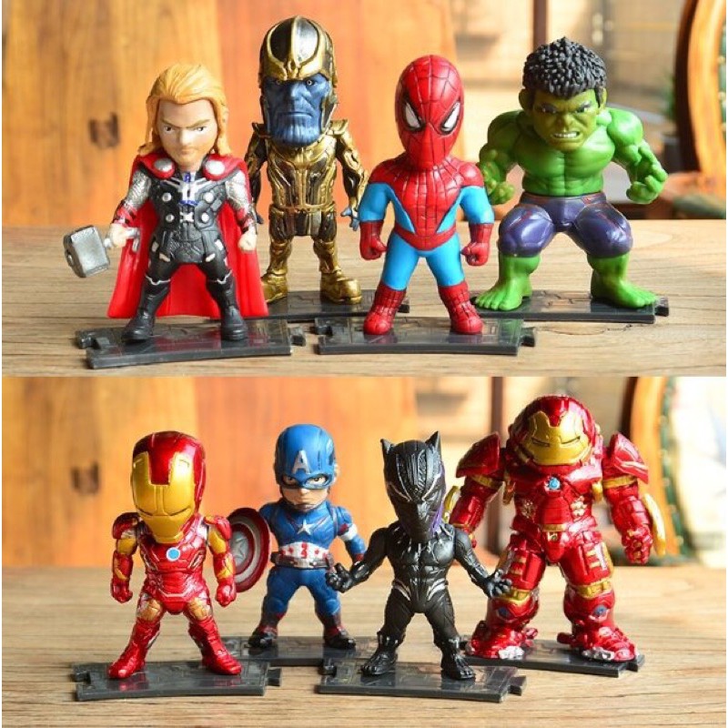 [MARVEL STORE] Mô hình Avengers set chibi 8 nhân vật