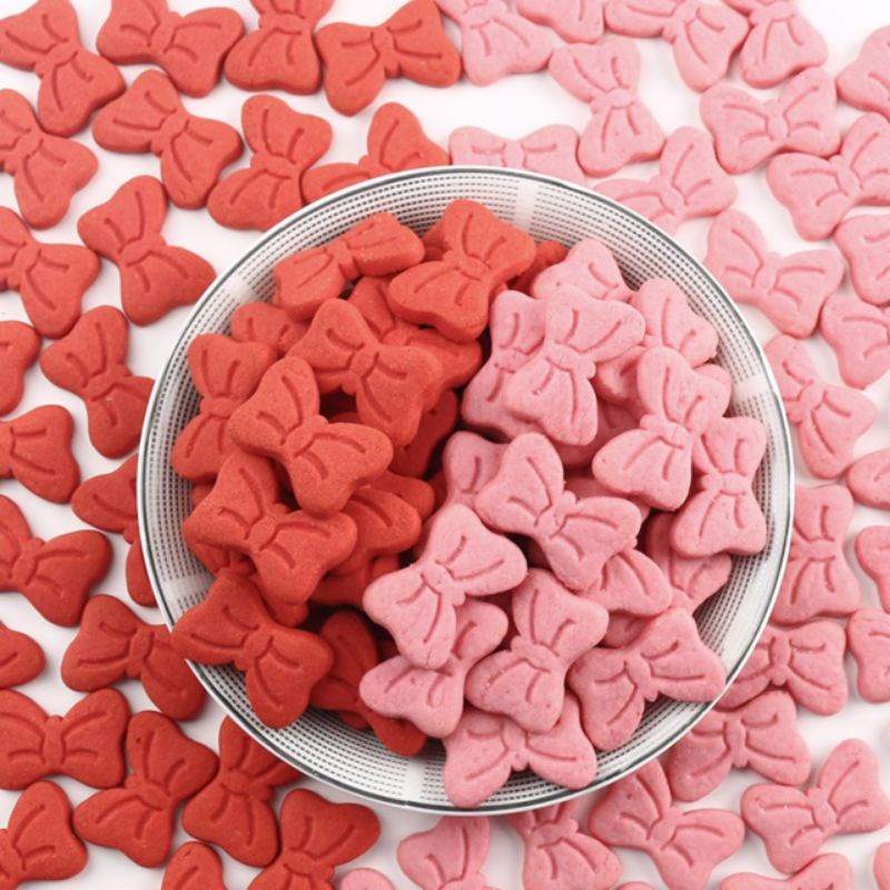 Bánh quy hình nơ hồng trang trí bánh sinh nhật gói 180g | BigBuy360 - bigbuy360.vn