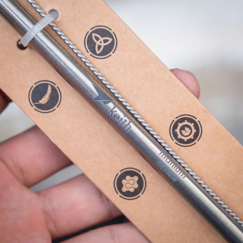 Keith Ti3703 - Ống hút Titanium nguyên chất loại thẳng