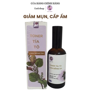 Toner lá Tía Tô giảm mụn, làm sáng và se khít lỗ chân lông MỘC NHAN 150ml