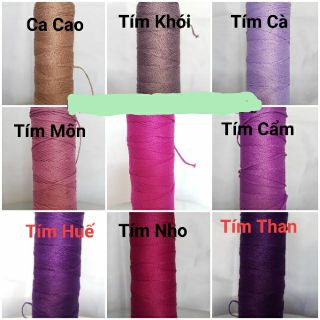 (Bảng màu 2) Sợi dệt trơn