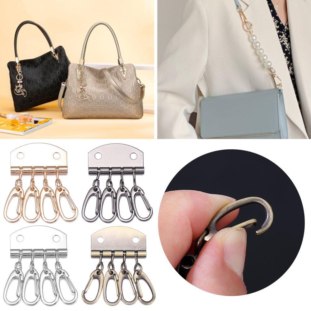 Set 4 Móc Khóa Bằng Kim Loại Chất Lượng Cao Dùng Trong May Vá Đồ Da DIY