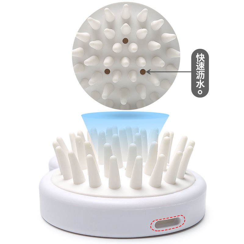 Bàn chải gội đầu bằng silicon Bàn chải Massage da đầu sạch Lược chải gội đầu mềm