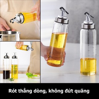 Chai đựng dầu ăn 500ml Thông Minh, đựng nước chấm, nước tương, giấm, sữa, cocktail pha chế