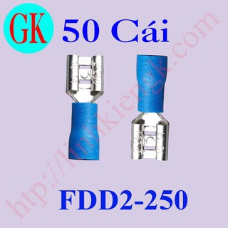 (50 cái) Đầu cốt điện FDD2-250 màu xanh [K-04-15]