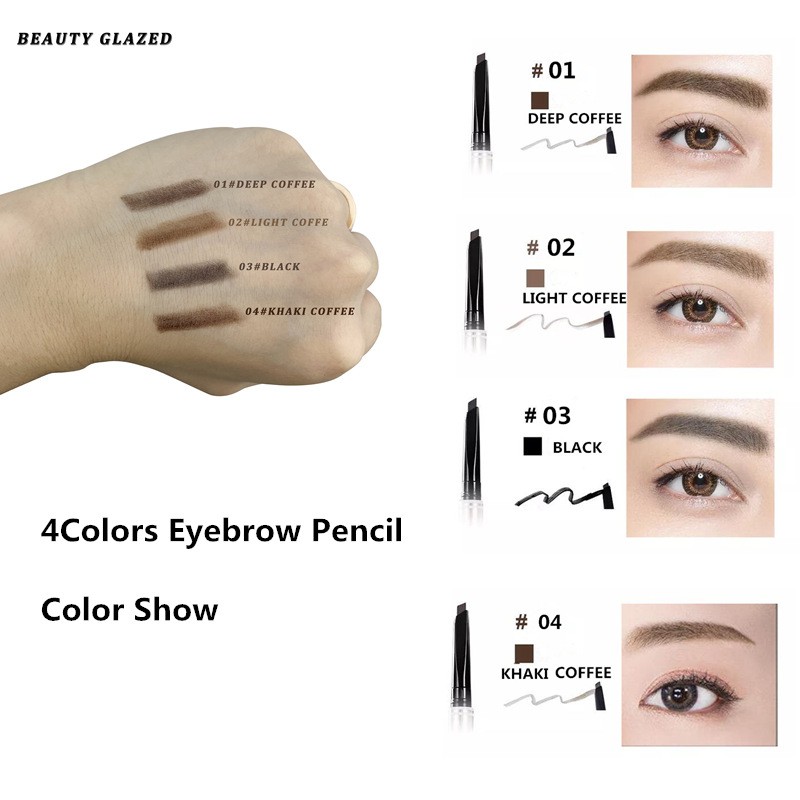 Bút chì kẻ lông mày tự nhiên lâu trôi BEAUTY GLAZED