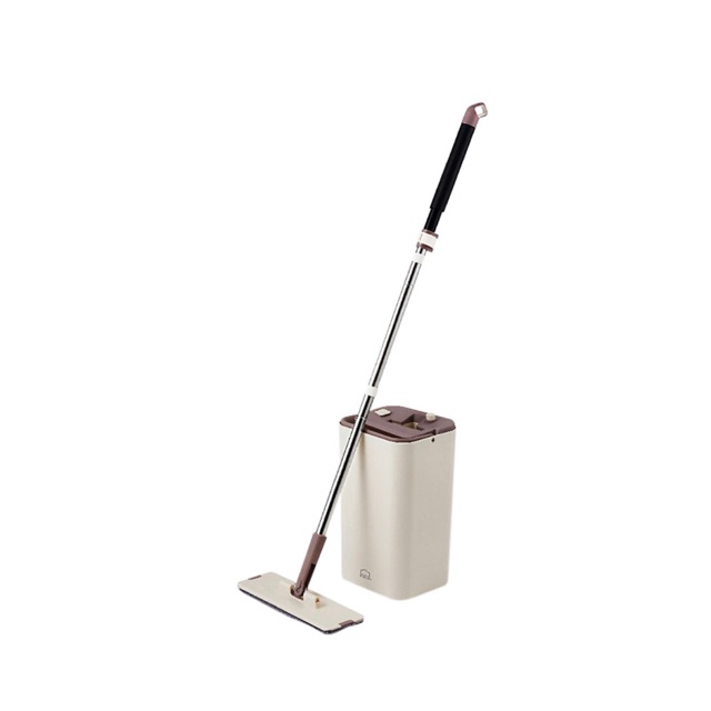 Bộ Cây Lau Nhà Lock&amp;Lock Squeeze Flat Mop ETM47-Hàng thanh lí, bao bì không đẹp