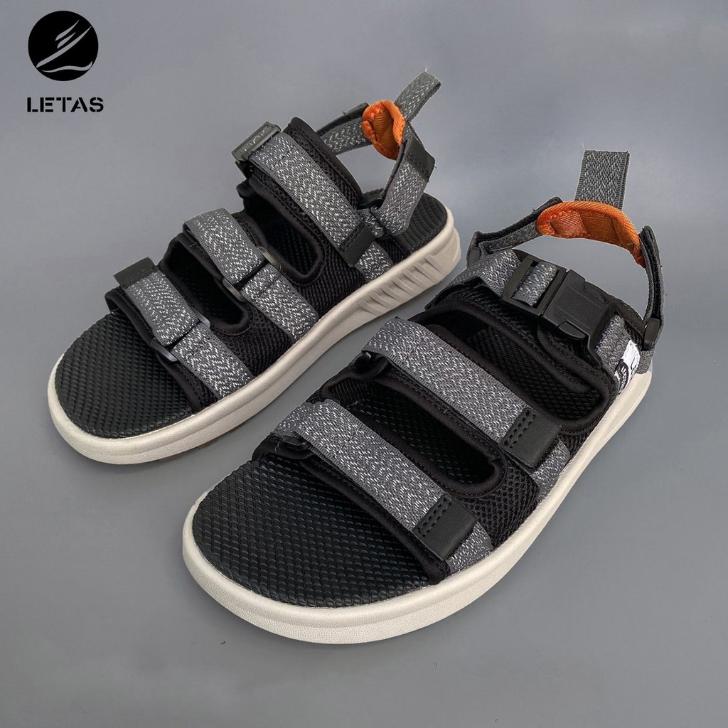 Sandal Unisex Letas Phản Quang D1003 Tro Ghi