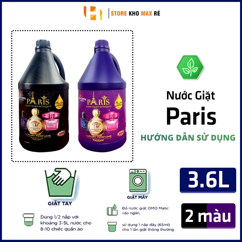 Nước Giặt Xả Paris Hương Nước Hoa 3600ML