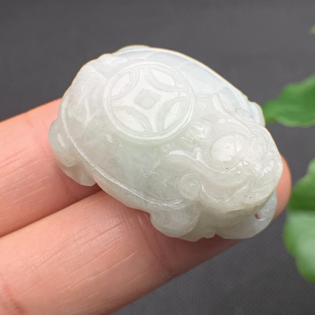 Bách thọ quy long phong thủy ngọc cẩm thạch/Ngọc phỉ thúy tự nhiên