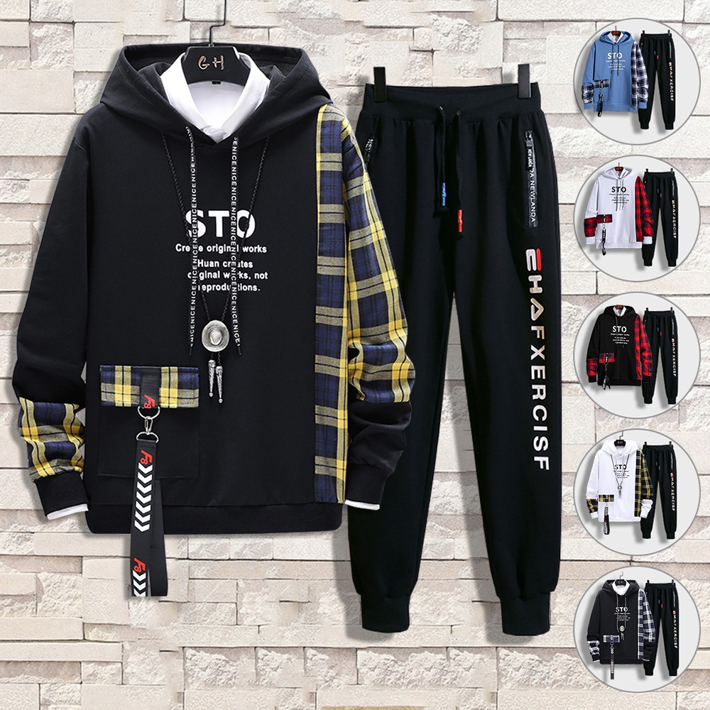 Bộ Quần Áo Nỉ Nam Thu Đông Áo Hoodies STO Mũ Trùm Đầu Kết Hợp Quần Jogger Bo Gấu SEPTEMBERGIRL1989 SET NAM 90000122 | WebRaoVat - webraovat.net.vn