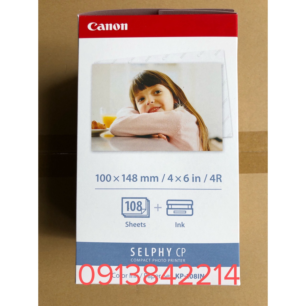 Canon KP108  giấy máy in ảnh canon selphy cp1000 cp1200 cp1300 cp910 cp900