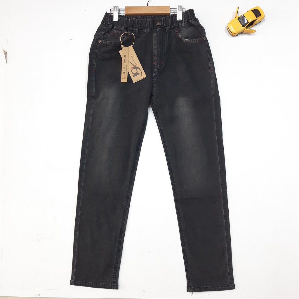 DG99-Q-06- Quần jean dài bé trai, chất jean màu đen, made in Việt Nam