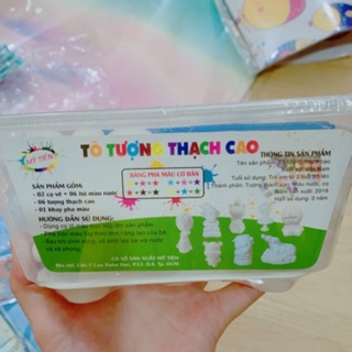 |TÔ TƯỢNG 6 con giá rẻ kèm 06 chai màu 2 cọ và bảng pha màu cực rẻ cho bé