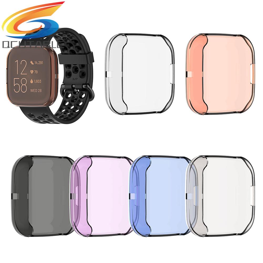 Ốp nhựa tpu trong suốt bảo vệ màn hình đồng hồ thông minh Fitbit Versa 2