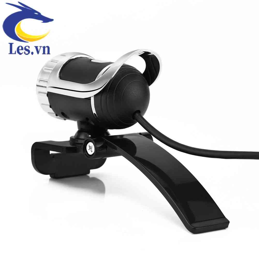 Camera USB 300,000 Pixel HD Xoay 360 Độ°Mic Kẹp Cho Máy Tính Skype