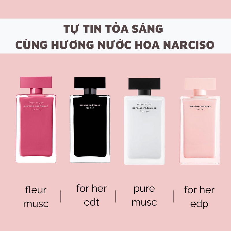 [Mã 1512FMCGSALE1 giảm 10% đơn 250K] Set Nước Hoa Nữ Narciso 4 x 30ml Sang Trọng, Quyến Rũ Nước Hoa Thơm Lâu 8h | BigBuy360 - bigbuy360.vn