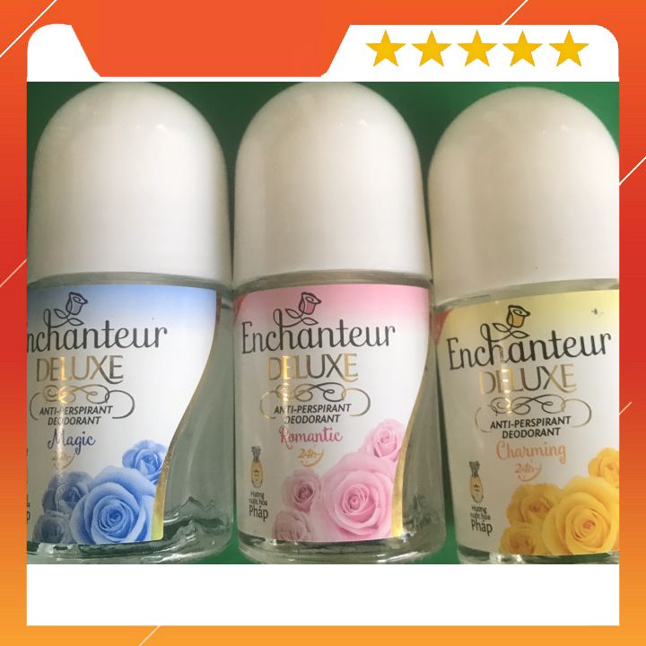 Lăn Khử Mùi Enchanteur Dạng nước Hương Nước Hoa 25ml (đủ mùi )khử mùi nách  dành cho nữ giup bạn tự tin năng động cả nga