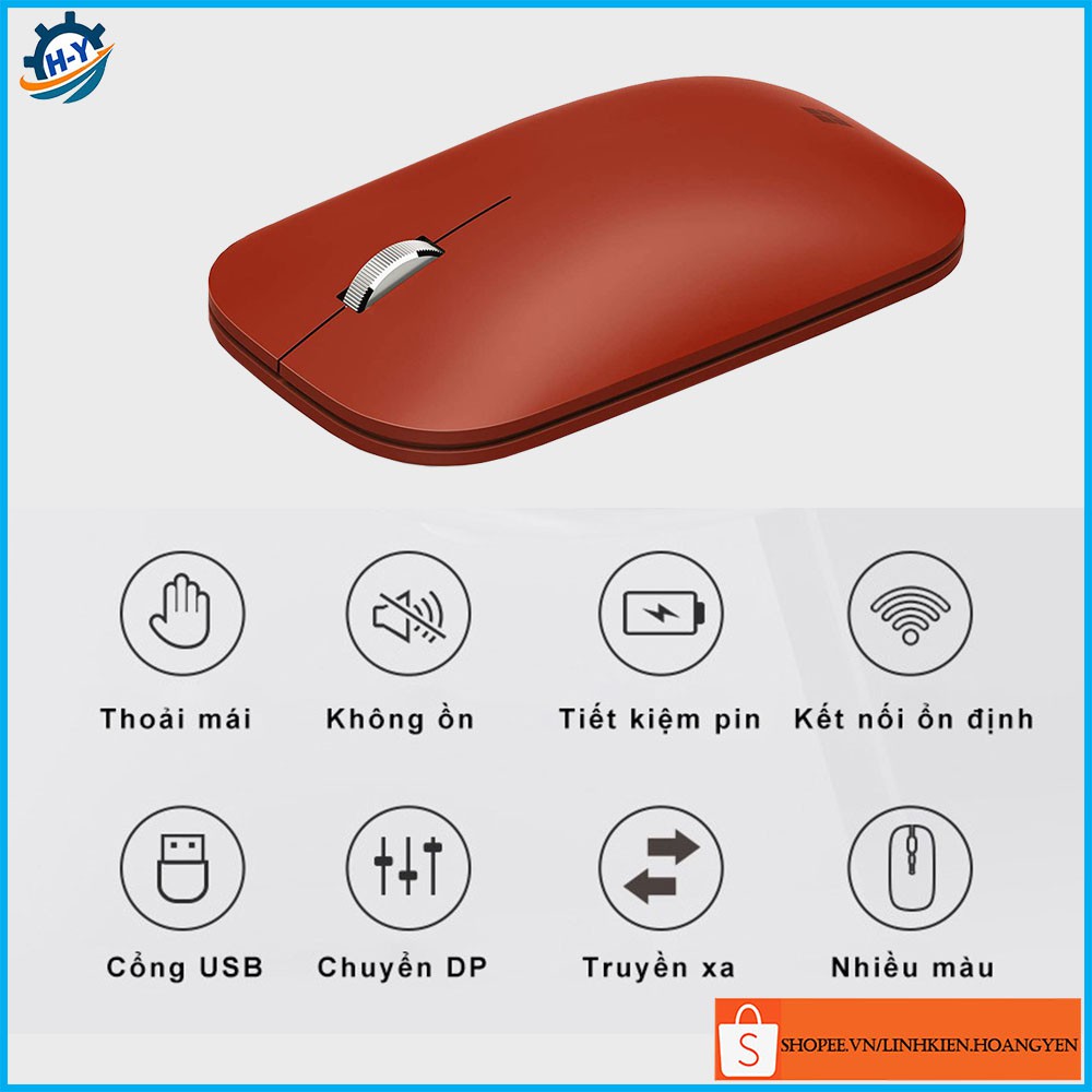 Chuột không dây chuột máy tính Chính hãng Microsoft Surface Mobile Mouse HY07
